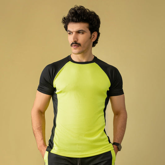 Decuir - Ignite Your Performance Activewear T-shirt (Neon & Black)