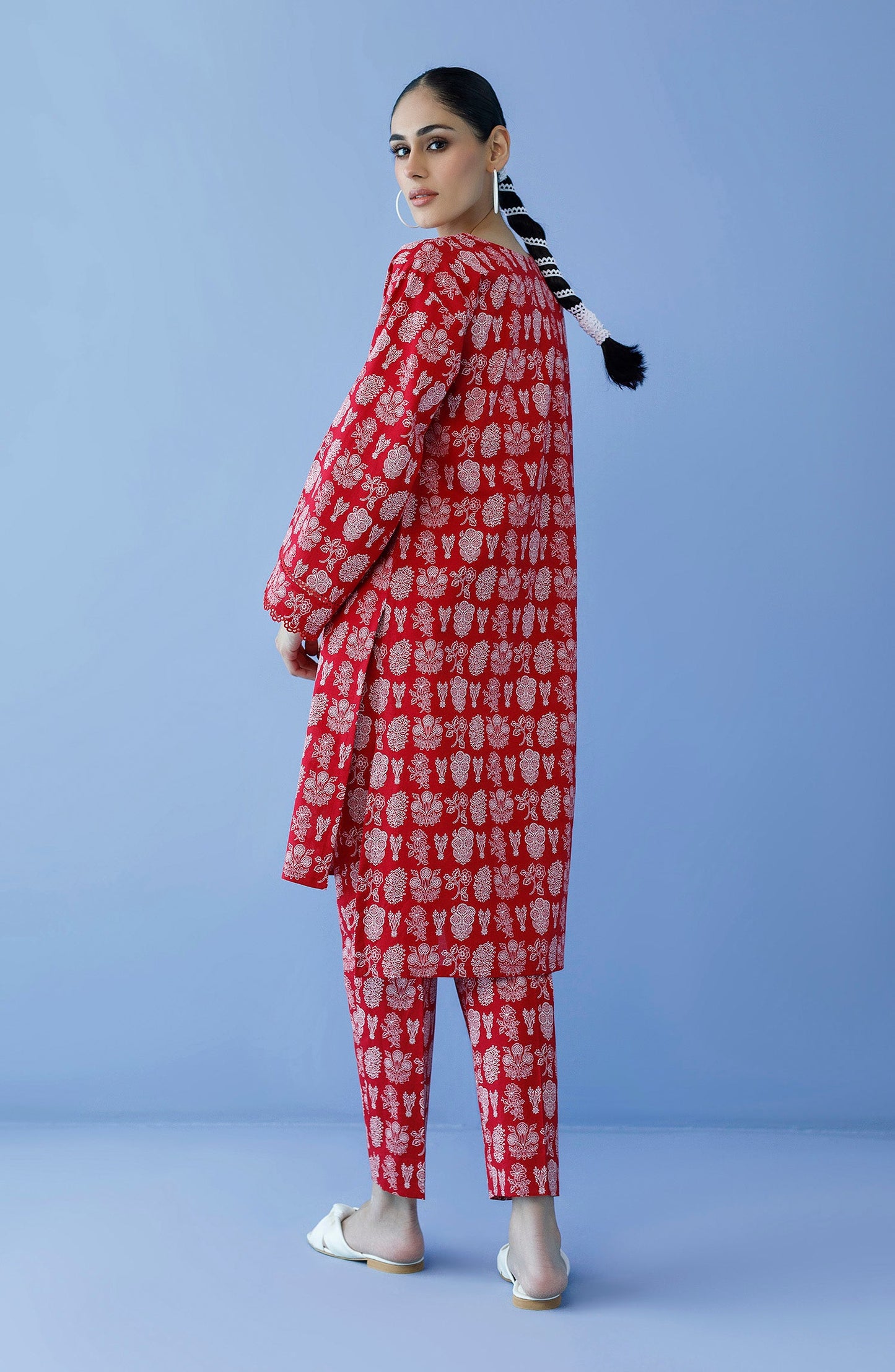 Orient - Unstitched 2 Piece Printed Cambric Shirt and Cambric Pant