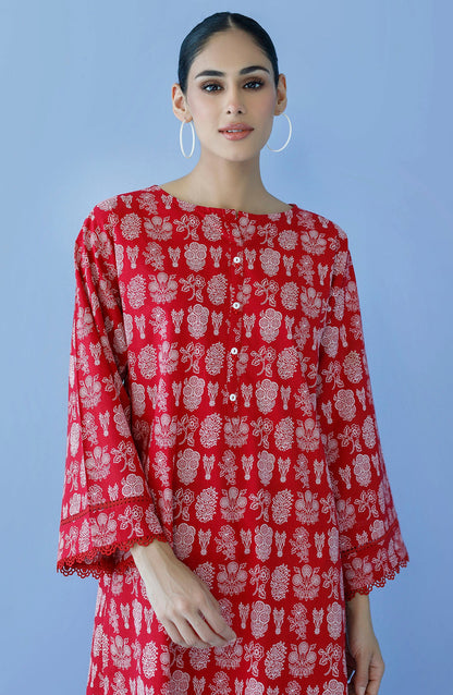 Orient - Unstitched 2 Piece Printed Cambric Shirt and Cambric Pant
