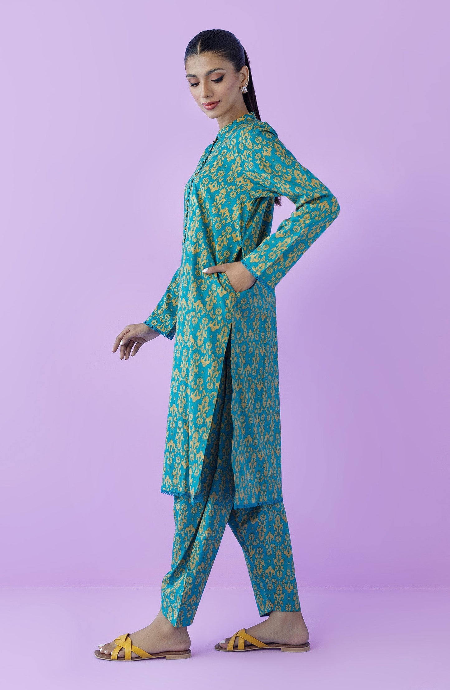 Orient - Unstitched 2 Piece Printed Lawn Shirt and Lawn Pant