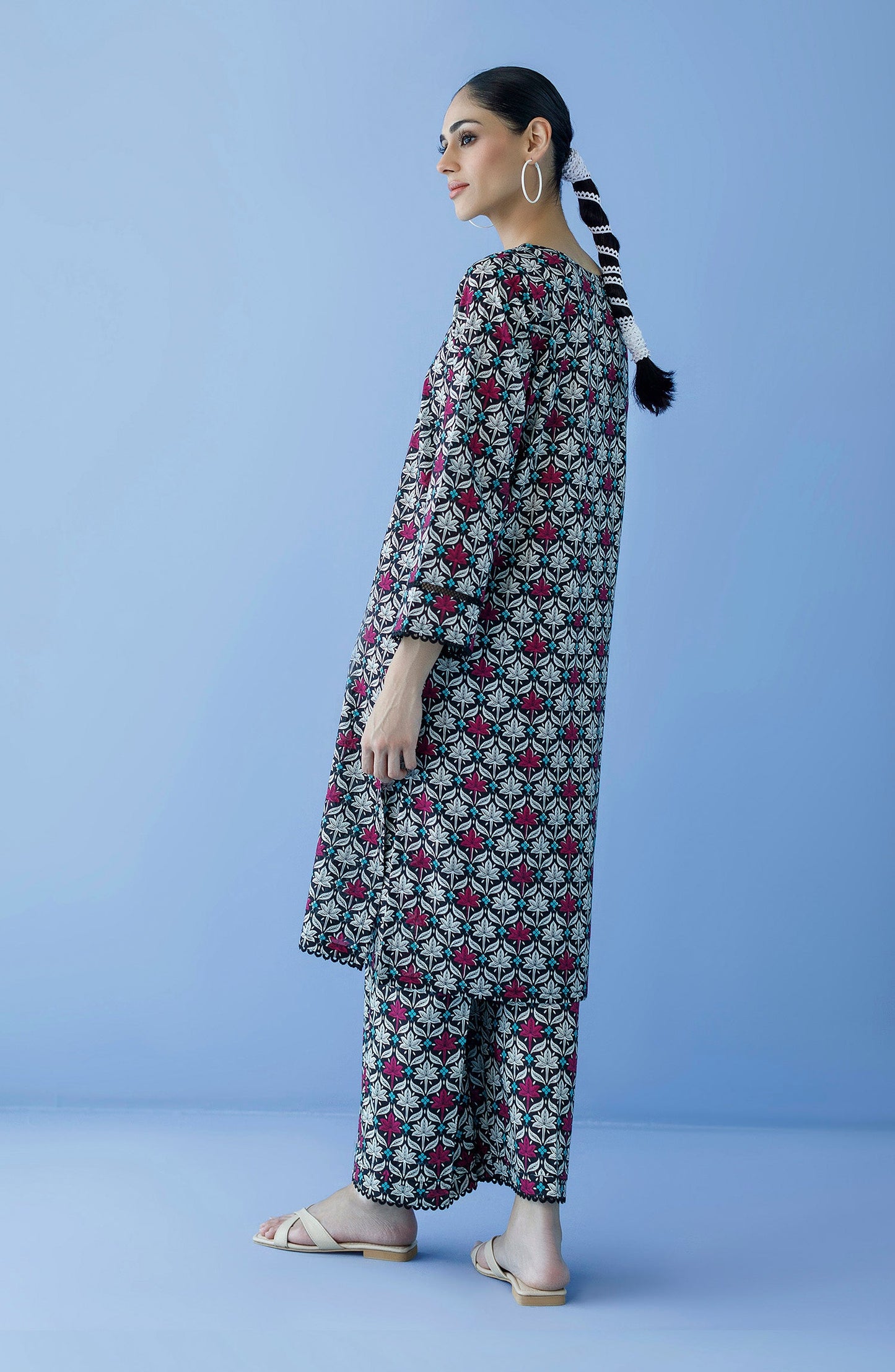Orient - Unstitched 2 Piece Printed Cambric Shirt and Cambric Pant
