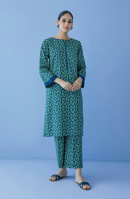 Orient - Unstitched 2 Piece Printed Cambric Shirt and Cambric Pant