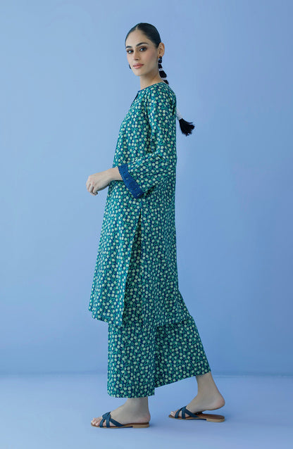 Orient - Unstitched 2 Piece Printed Cambric Shirt and Cambric Pant