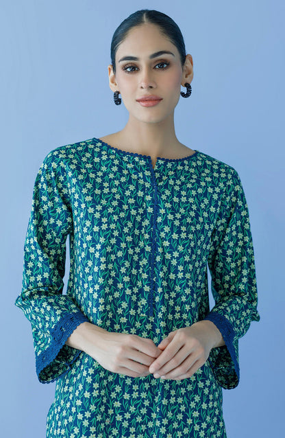 Orient - Unstitched 2 Piece Printed Cambric Shirt and Cambric Pant