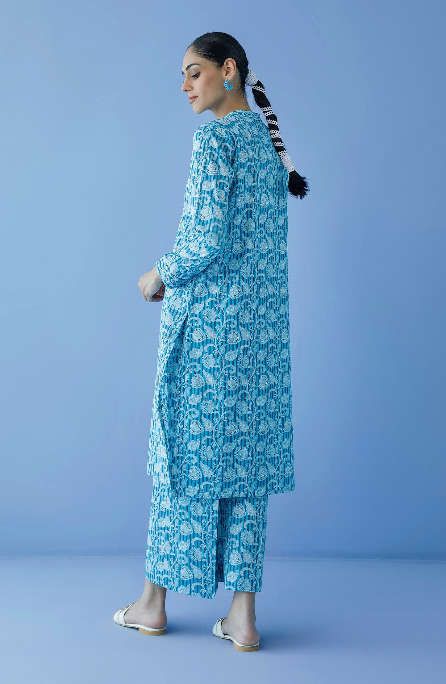 Orient - Unstitched 2 Piece Printed Cambric Shirt and Cambric Pant