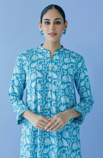 Orient - Unstitched 2 Piece Printed Cambric Shirt and Cambric Pant