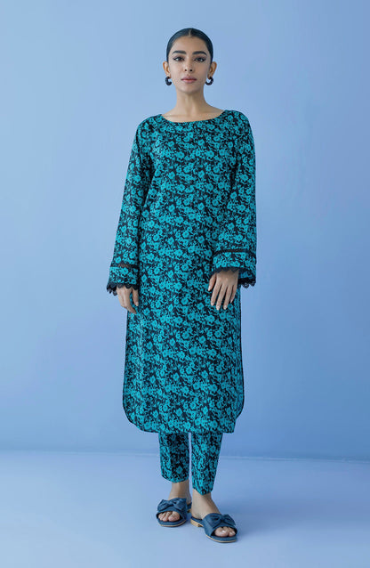 Orient - Unstitched 2 Piece Printed Cambric Shirt and Cambric Pant