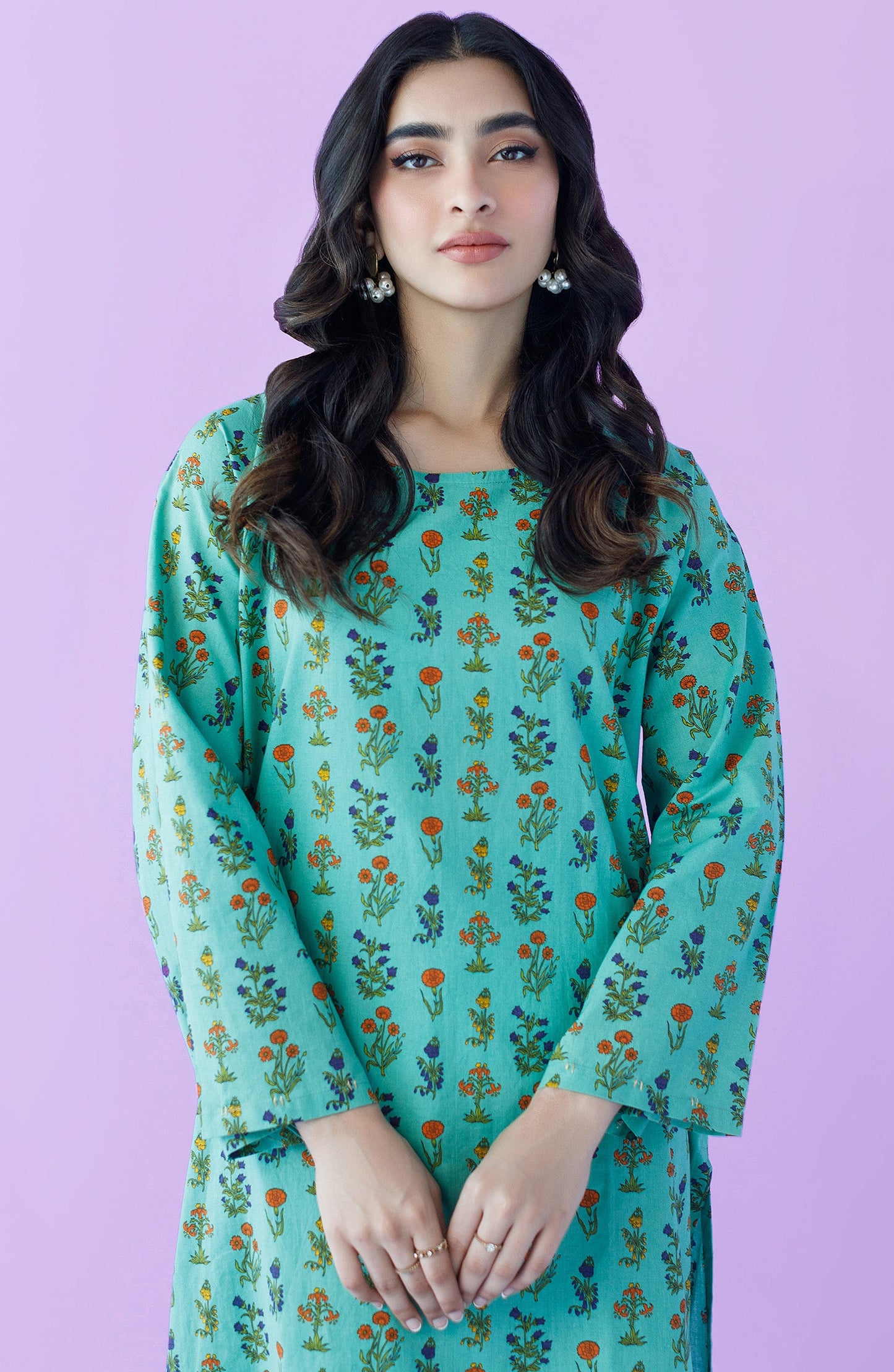 Orient - Unstitched 2 Piece Printed Lawn Shirt and Lawn Pant