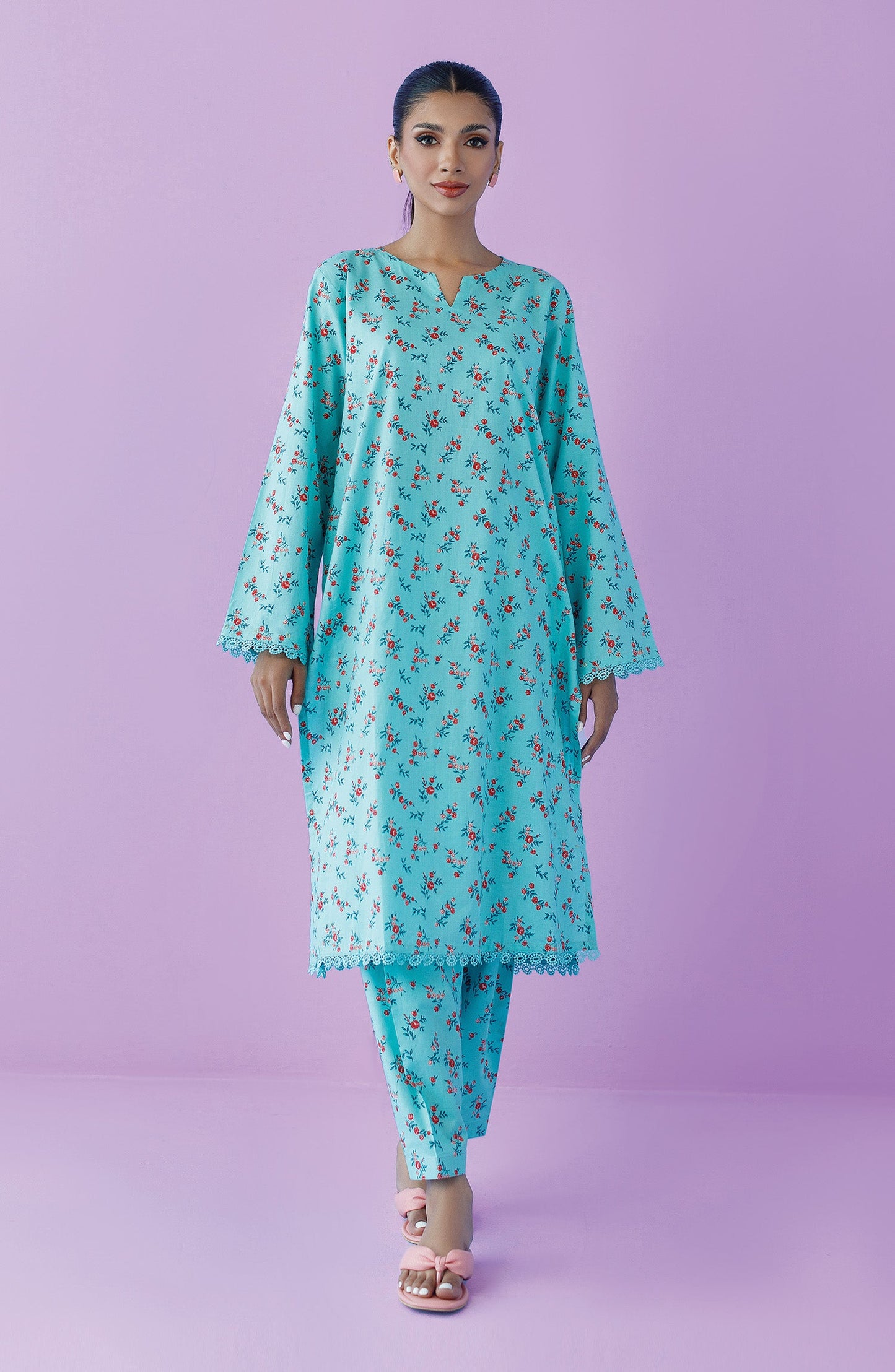 Orient - Unstitched 2 Piece Printed Lawn Shirt and Lawn Pant