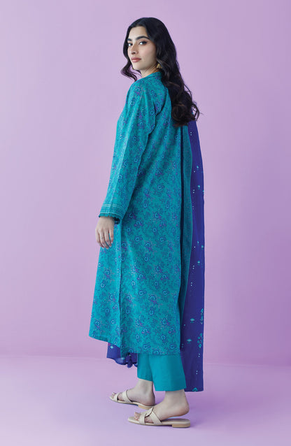 Orient - Unstitched 3 Piece Printed Lawn Shirt , Cambric Pant and Lawn Dupatta