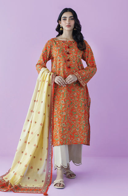 Orient - Unstitched 2 Piece Printed Lawn Shirt and Lawn Dupatta