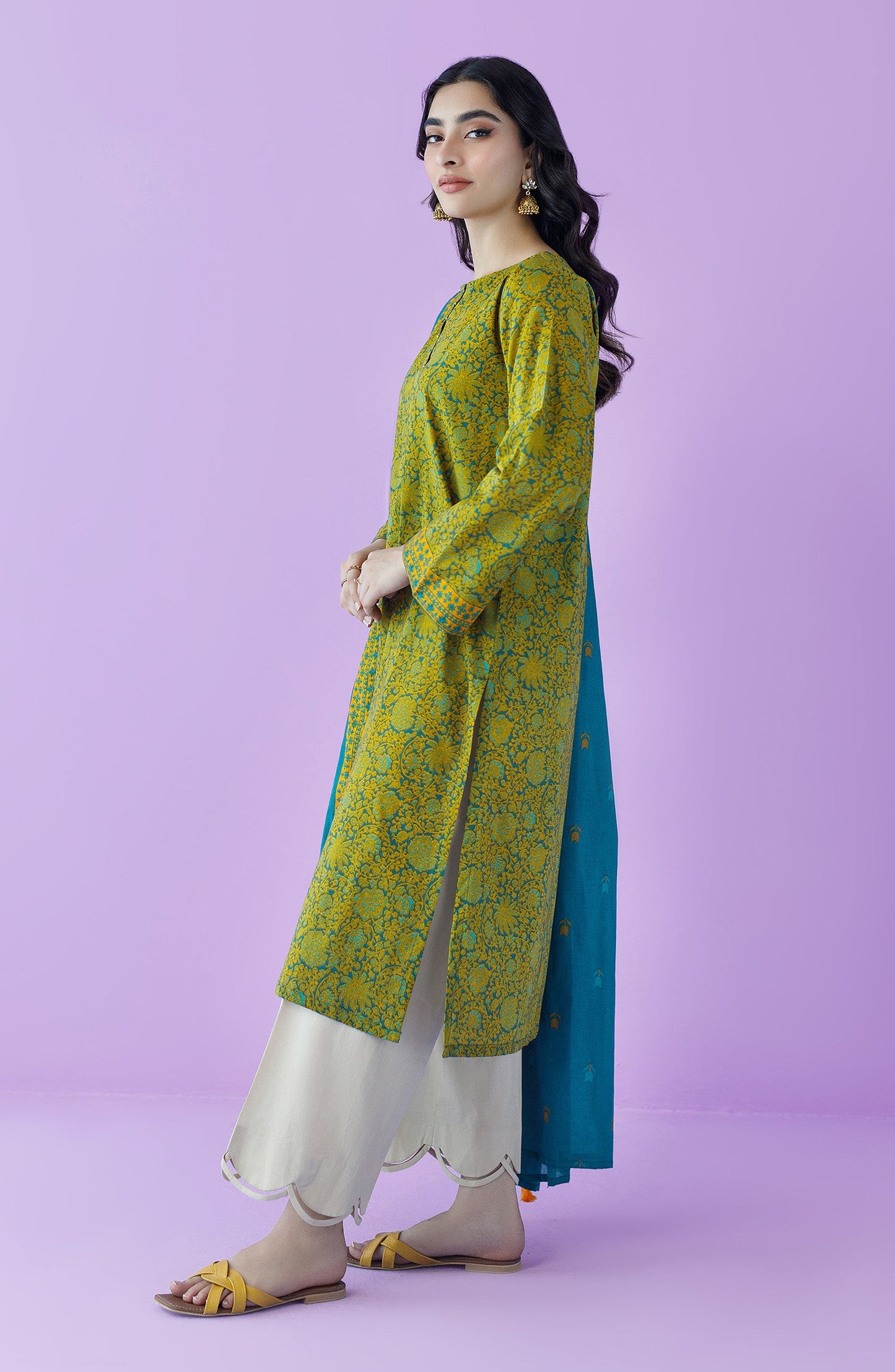 Orient - Unstitched 2 Piece Printed Lawn Shirt and Lawn Dupatta