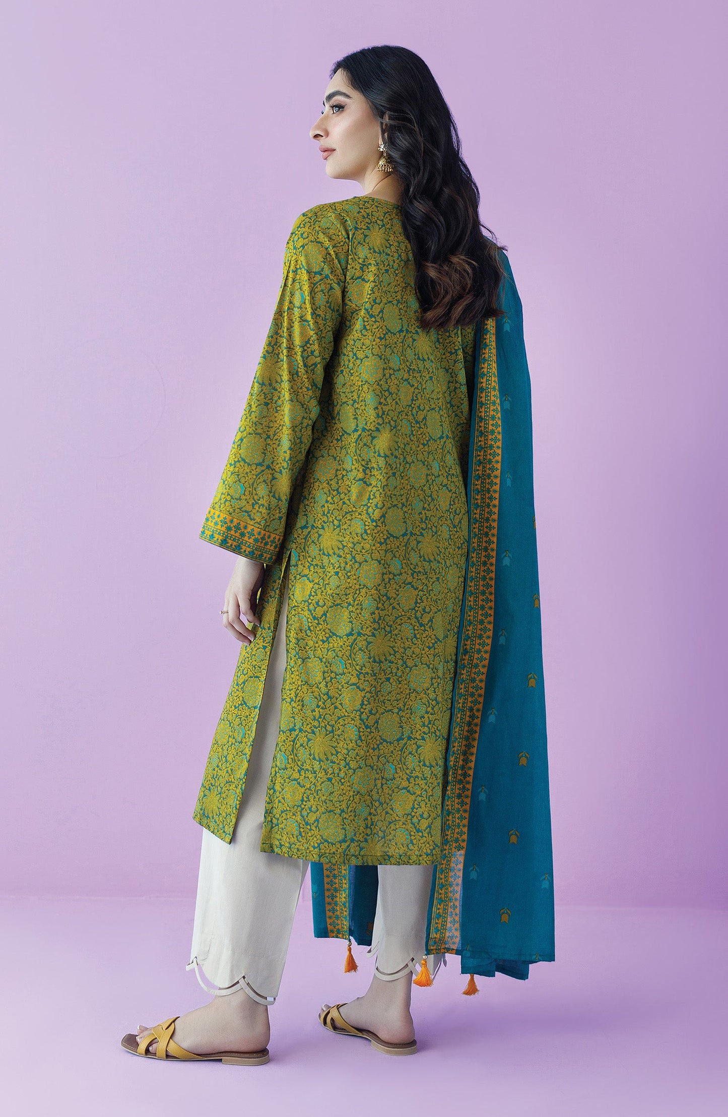 Orient - Unstitched 2 Piece Printed Lawn Shirt and Lawn Dupatta