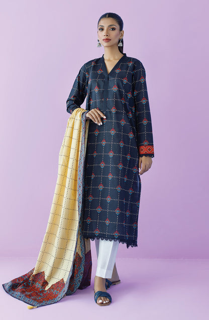 Orient - Unstitched 2 Piece Printed Lawn Shirt and Lawn Dupatta