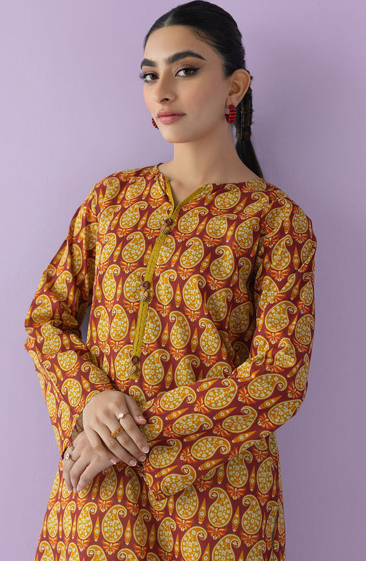 Orient - Unstitched 1 Piece Printed Lawn Shirt