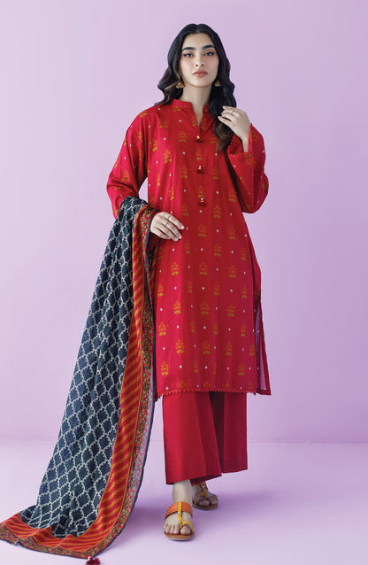 Orient - Unstitched 3 Piece Printed Lawn Shirt , Cambric Pant and Lawn Dupatta