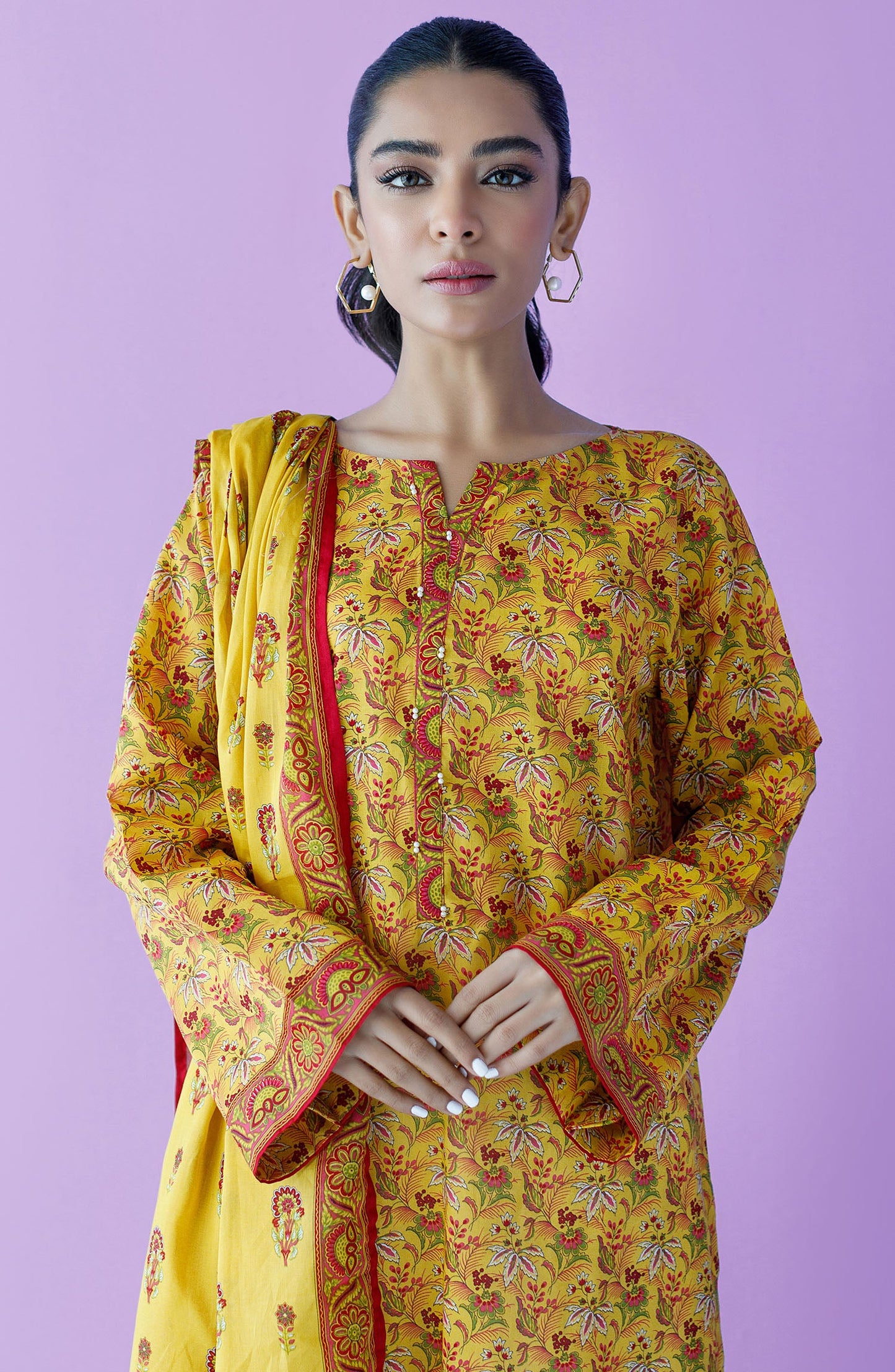 Orient - Stitched 2 Piece Printed Lawn Shirt and Lawn Dupatta