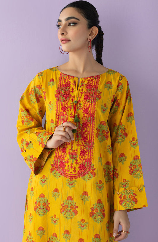 Orient - Unstitched 1 Piece Embroidered Lawn Shirt