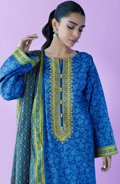 Orient - Stitched 2 Piece Embroidered Lawn Shirt and Lawn Dupatta