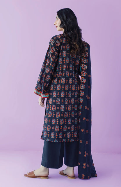 Orient - Unstitched 3 Piece Printed Lawn Shirt , Cambric Pant and Lawn Dupatta