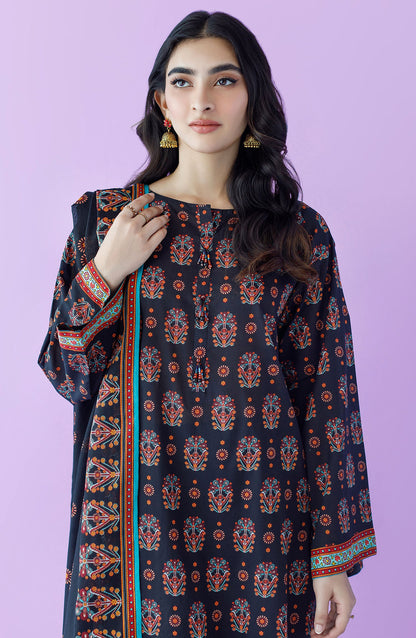Orient - Unstitched 3 Piece Printed Lawn Shirt , Cambric Pant and Lawn Dupatta