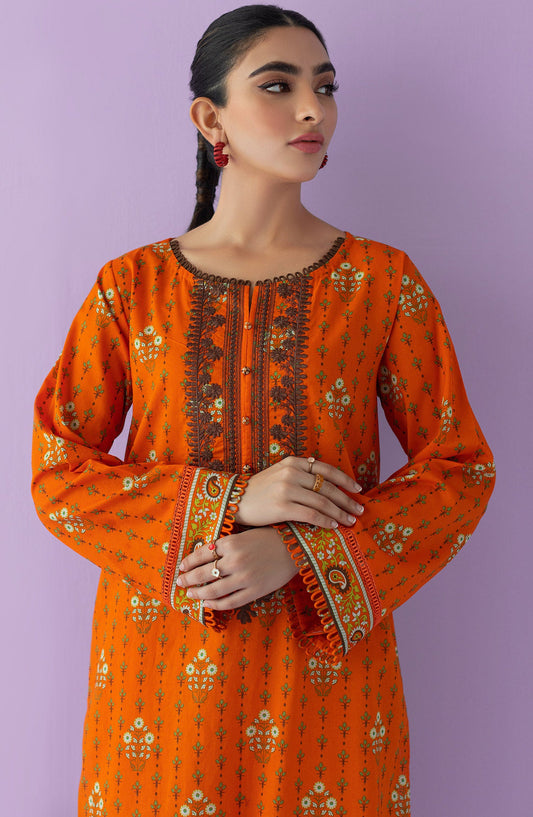 Orient - Unstitched 1 Piece Embroidered Lawn Shirt