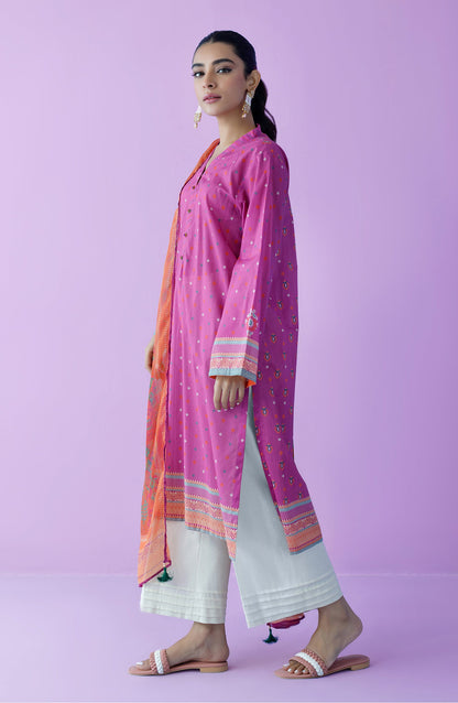 Orient - Unstitched 2 Piece Printed Lawn Shirt and Chiffon Dupatta