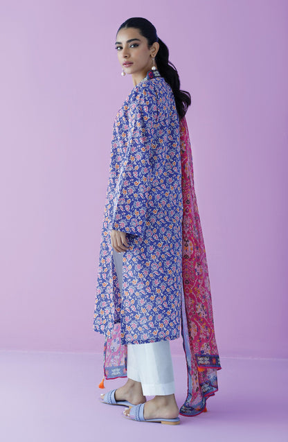 Orient - Unstitched 2 Piece Printed Lawn Shirt and Chiffon Dupatta