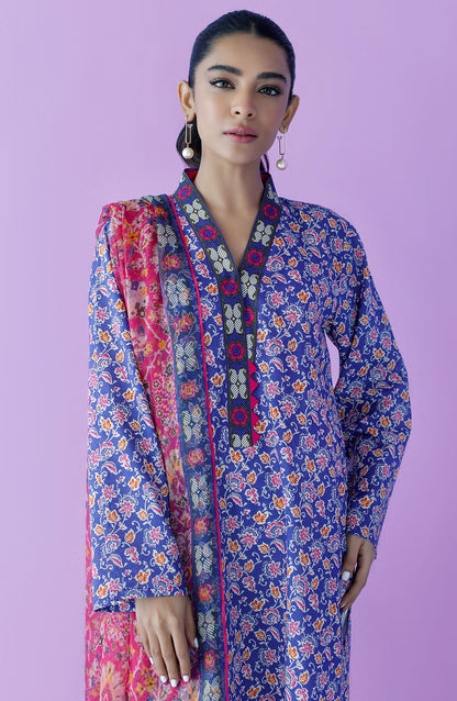 Orient - Unstitched 2 Piece Printed Lawn Shirt and Chiffon Dupatta