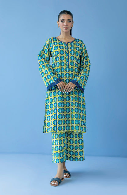 Orient - Unstitched 2 Piece Printed Cambric Shirt and Cambric Pant