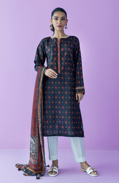 Orient - Unstitched 2 Piece Printed Lawn Shirt and Chiffon Dupatta