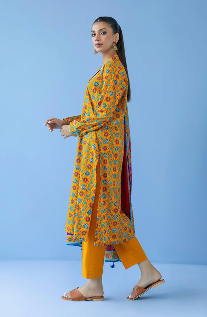 Orient - Unstitched 3 Piece Printed Cambric Shirt , Cambric Pant and Lawn Dupatta