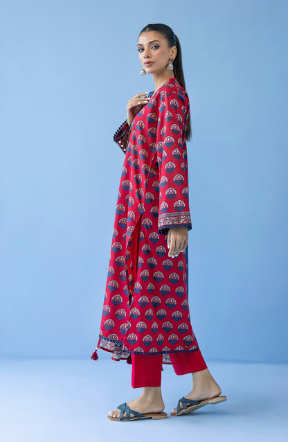 Orient - Unstitched 3 Piece Printed Cambric Shirt , Cambric Pant and Lawn Dupatta