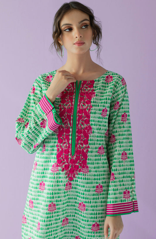 Orient - Unstitched 1 Piece Embroidered Lawn Shirt