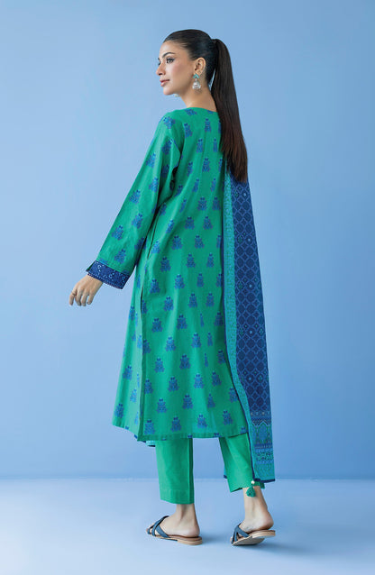 Orient - Unstitched 3 Piece Printed Cambric Shirt , Cambric Pant and Lawn Dupatta