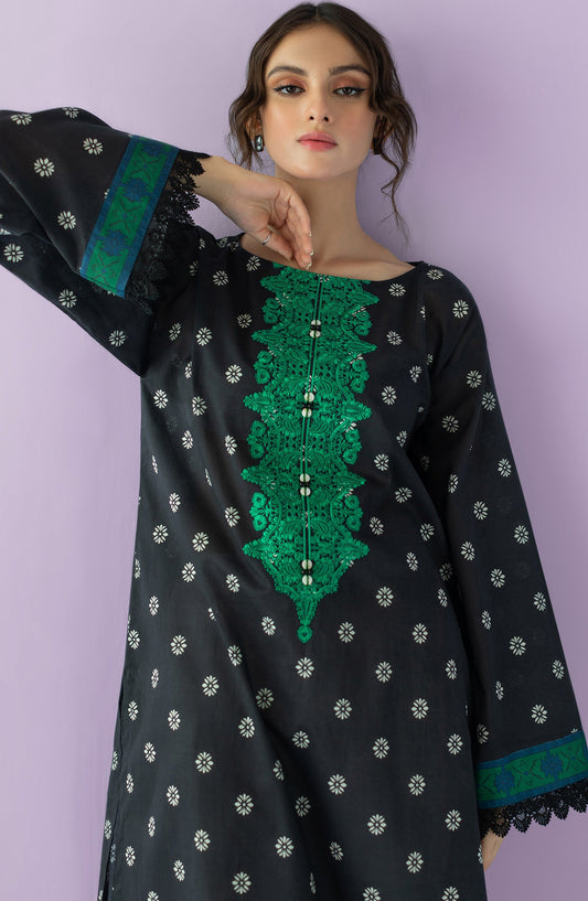 Orient - Unstitched 1 Piece Embroidered Lawn Shirt