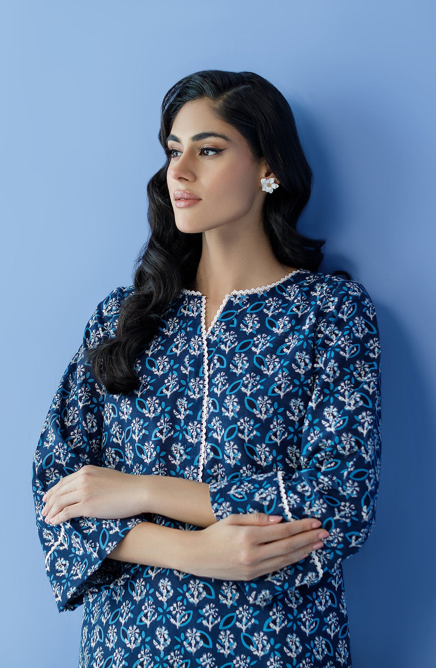 Orient - Unstitched 2 Piece Printed Khaddar Shirt and Khaddar Pant