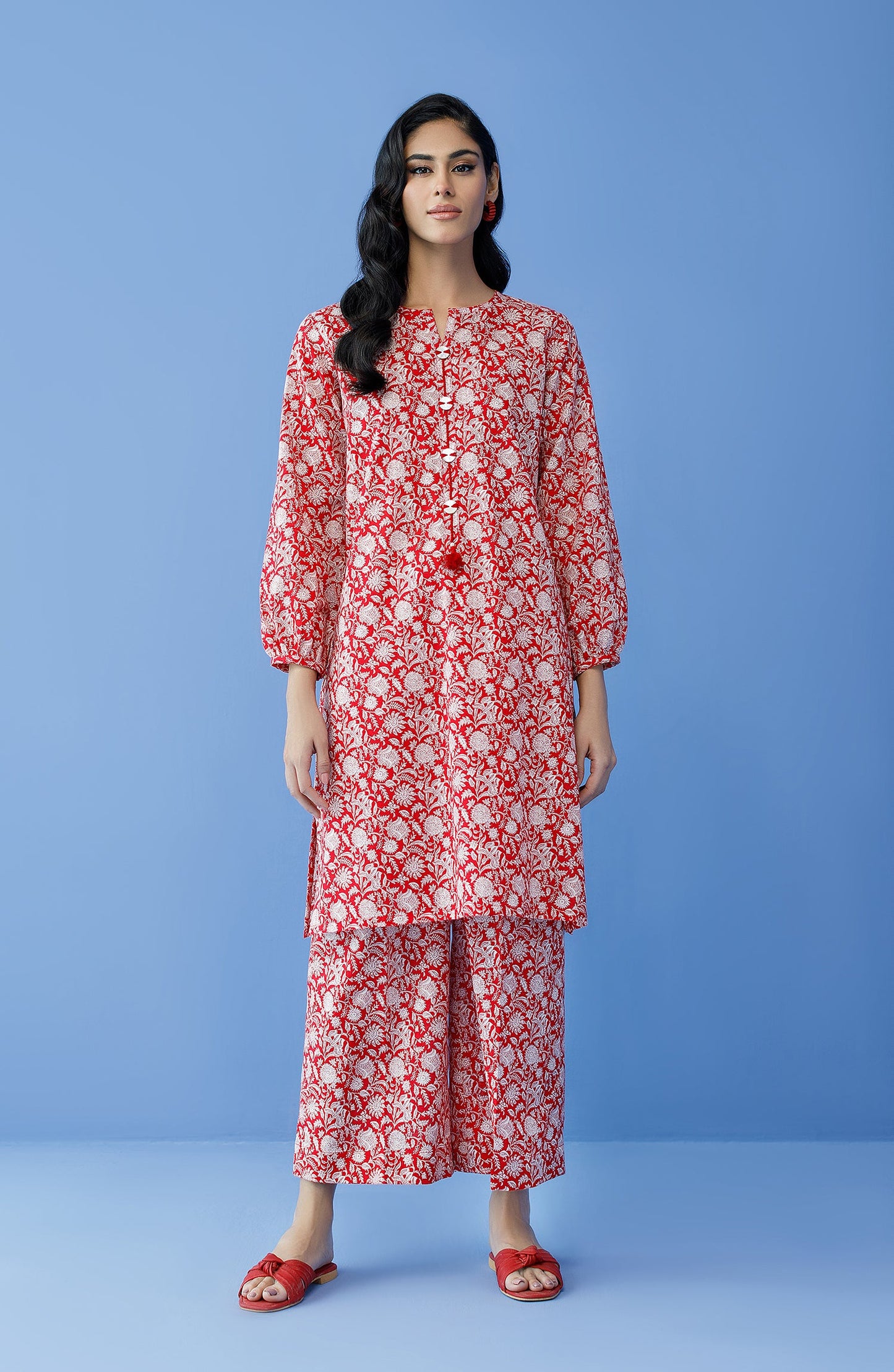 Orient - Unstitched 2 Piece Printed Khaddar Shirt and Khaddar Pant