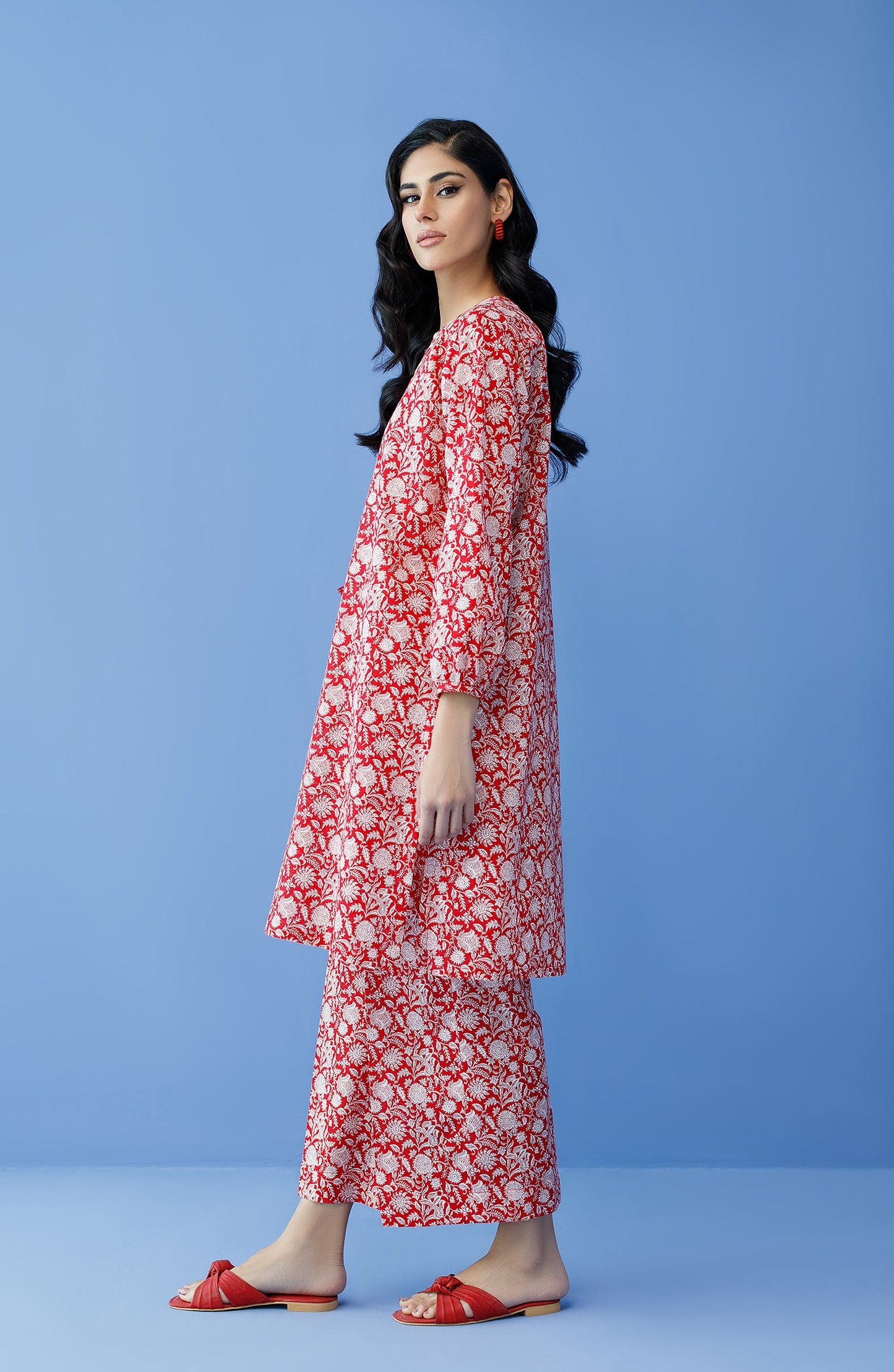 Orient - Unstitched 2 Piece Printed Khaddar Shirt and Khaddar Pant