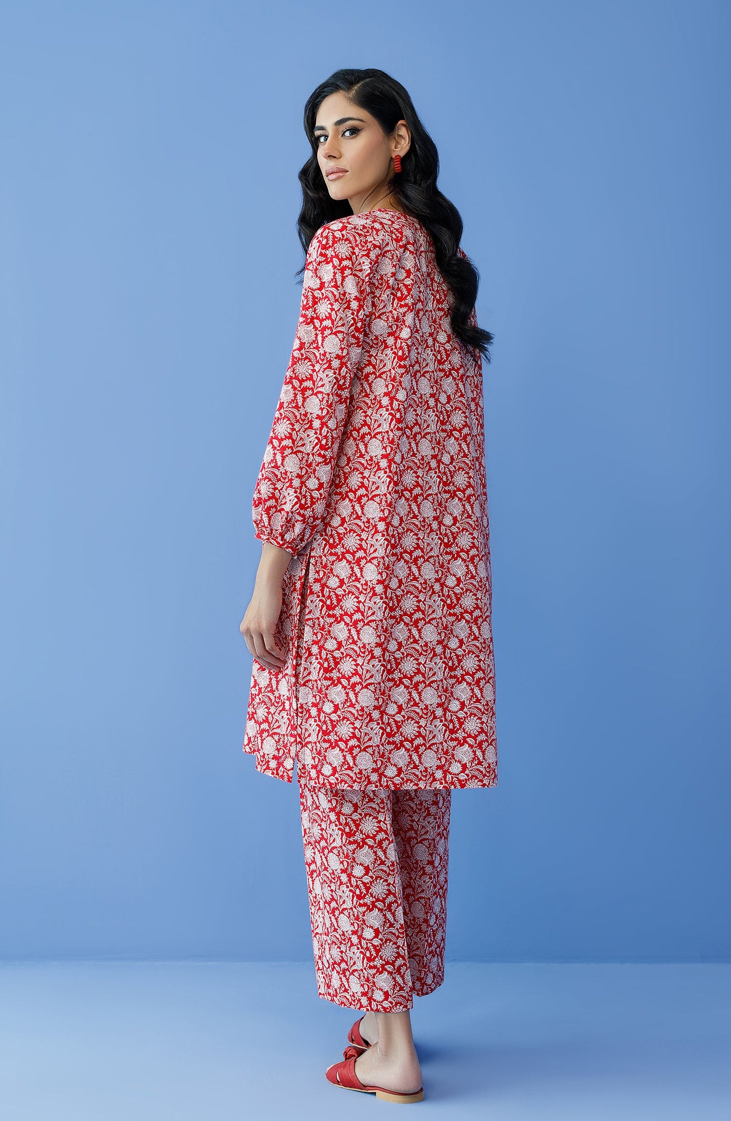 Orient - Stitched 2 Piece Printed Khaddar Shirt and Khaddar Pant