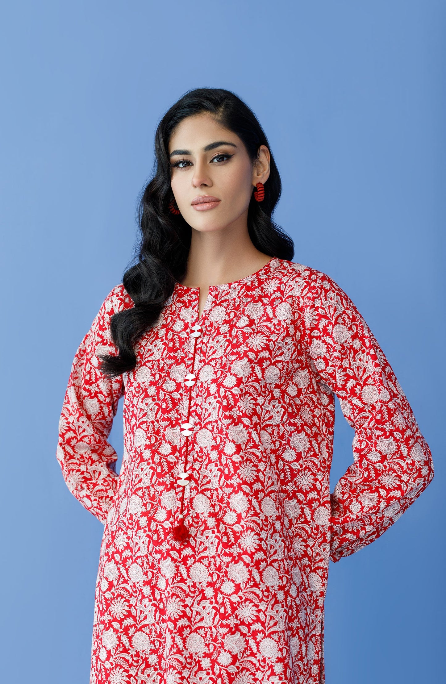 Orient - Stitched 2 Piece Printed Khaddar Shirt and Khaddar Pant