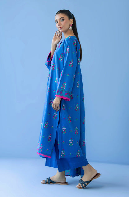 Orient - Unstitched 3 Piece Printed Cambric Shirt , Cambric Pant and Lawn Dupatta
