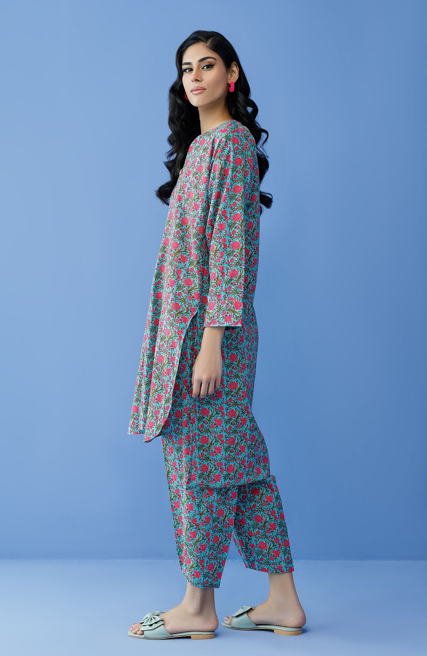 Orient - Stitched 2 Piece Printed Khaddar Shirt and Khaddar Pant