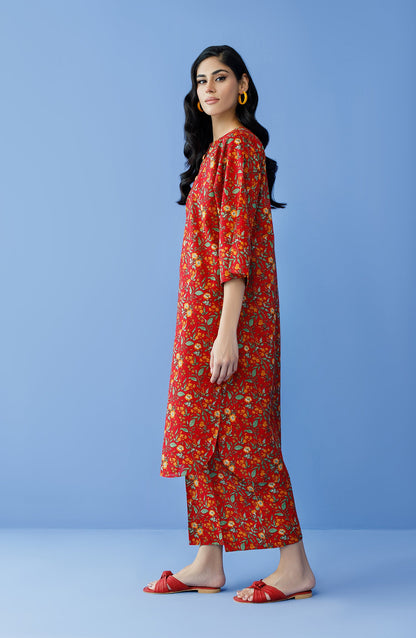 Orient - Unstitched 2 Piece Printed Khaddar Shirt and Khaddar Pant