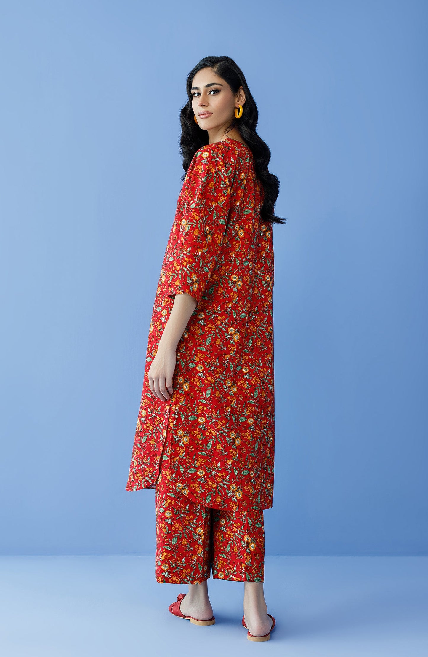 Orient - Unstitched 2 Piece Printed Khaddar Shirt and Khaddar Pant