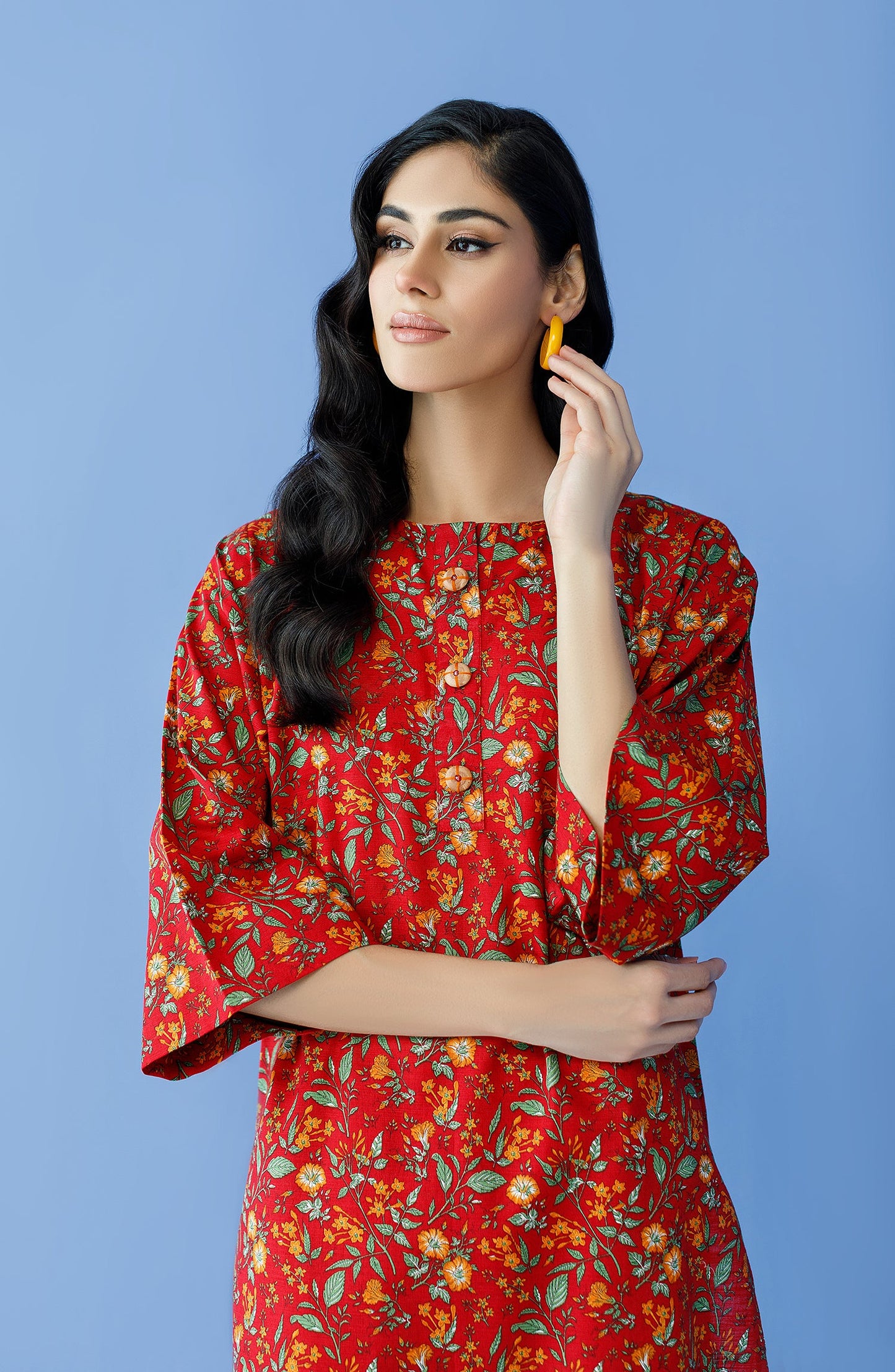 Orient - Unstitched 2 Piece Printed Khaddar Shirt and Khaddar Pant