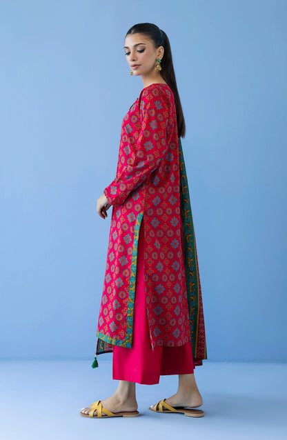 Orient - Unstitched 3 Piece Printed Cambric Shirt , Cambric Pant and Lawn Dupatta