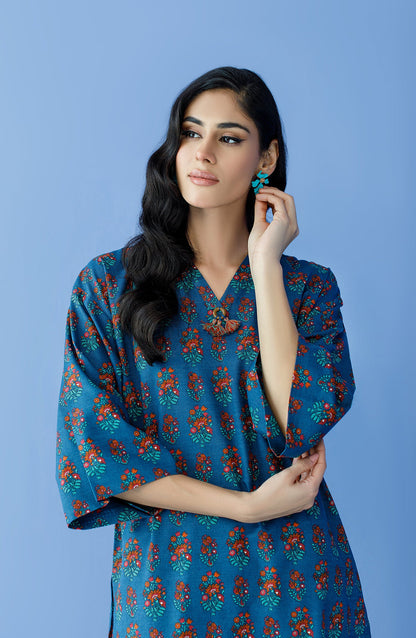 Orient - Stitched 2 Piece Printed Khaddar Shirt and Khaddar Pant