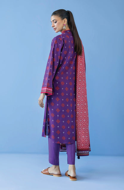 Orient - Unstitched 3 Piece Printed Cambric Shirt , Cambric Pant and Lawn Dupatta