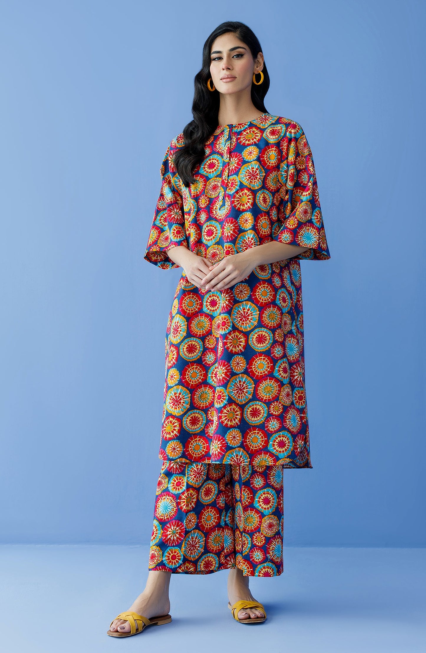 Orient - Unstitched 2 Piece Printed Khaddar Shirt and Khaddar Pant